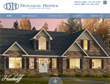 Tablet Screenshot of donawayhomes.com